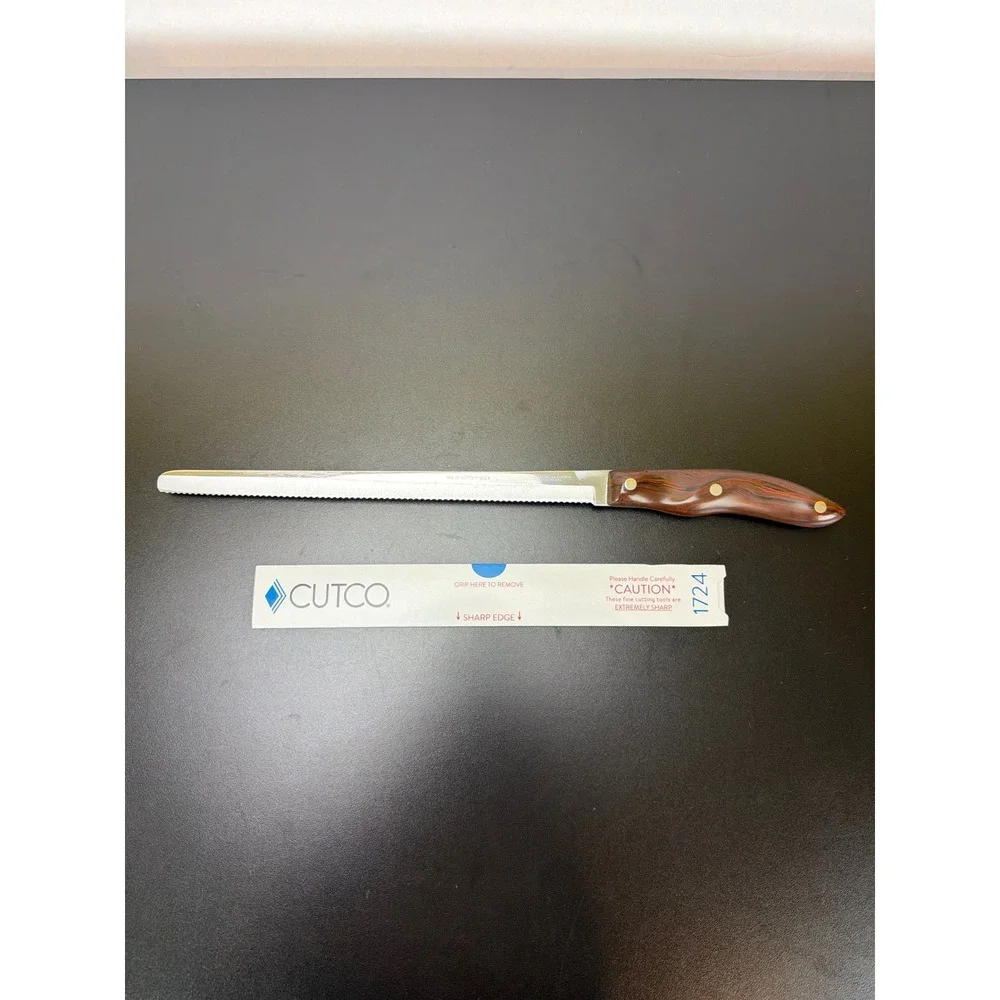 Vtg Cutco #1024 (Current #1724) Serrated Bread Knife Slicer American Made